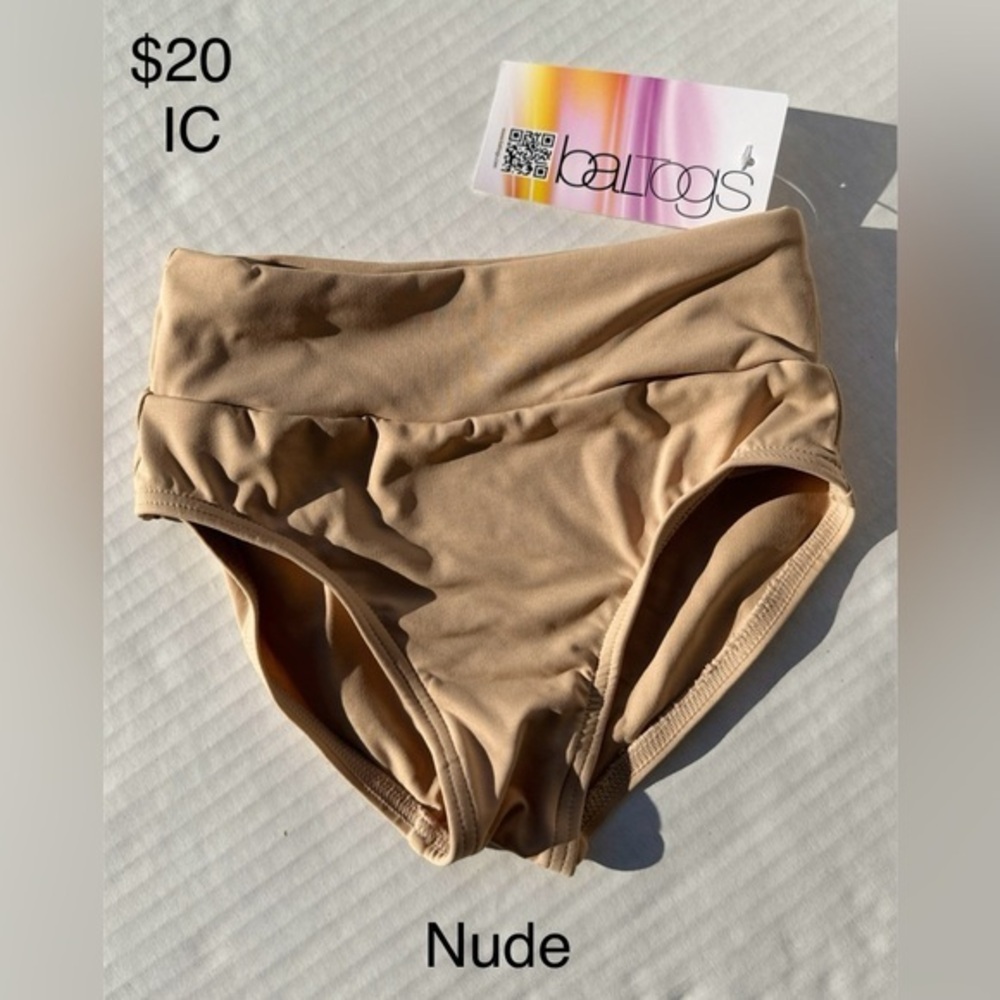 Baltogs NUDE dance brief nude tan caramel bottoms dancewear IC - NWT